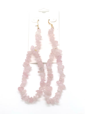 Avalanche Rose Quartz Earrings
