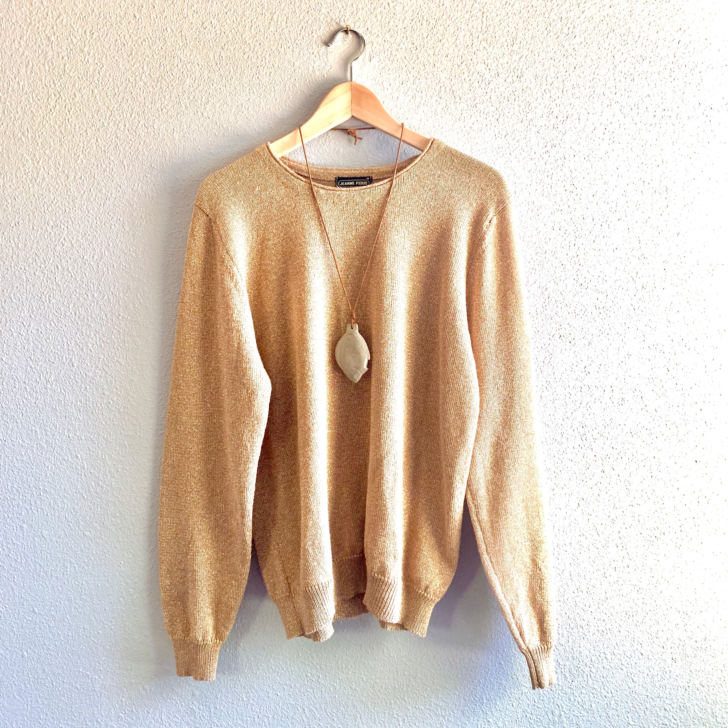 Sparkly Soft Gold Sweater