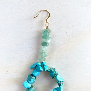 Avalanche Turquoise Hoop Earrings