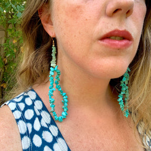 Avalanche Turquoise Hoop Earrings