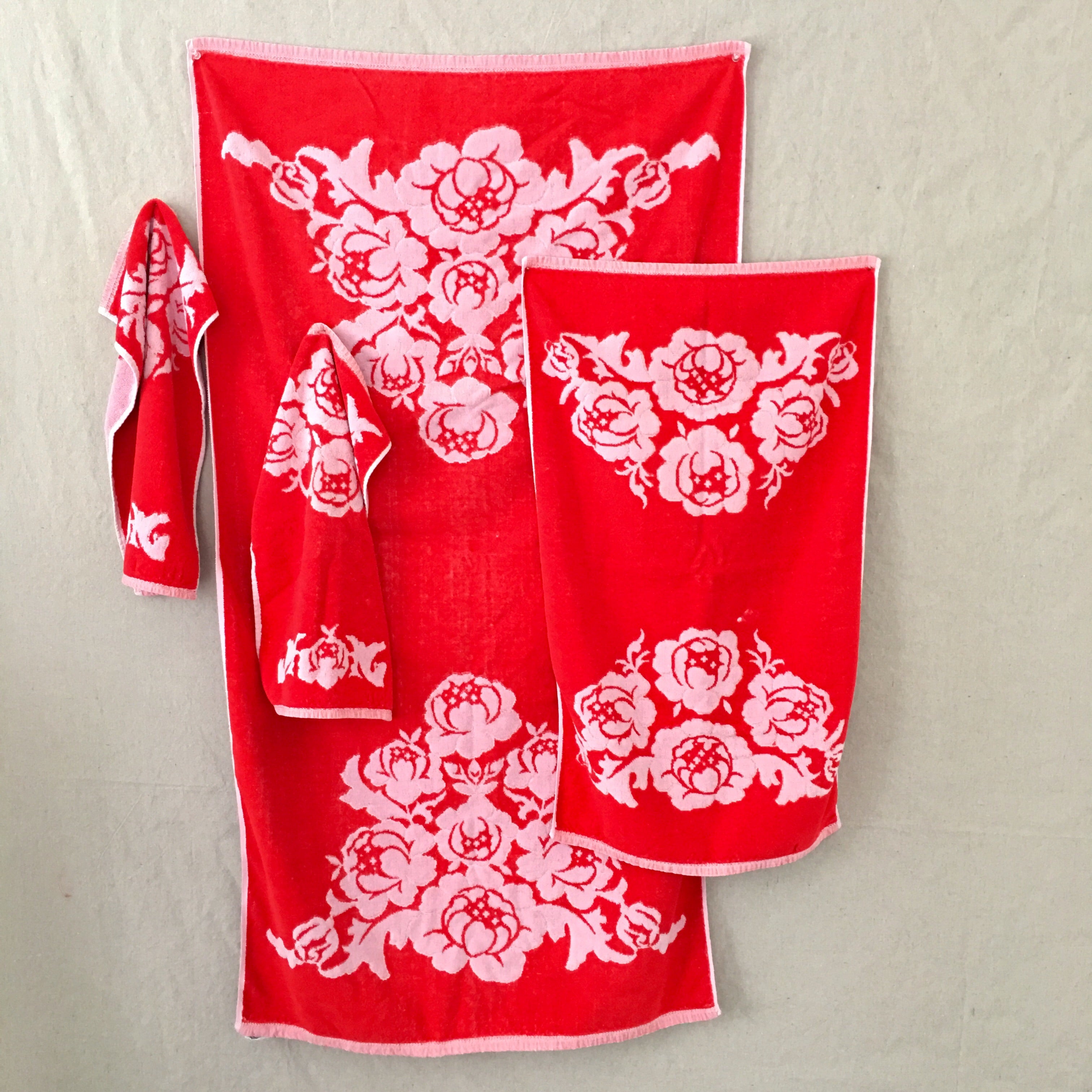 Vintage Floral Towel Set