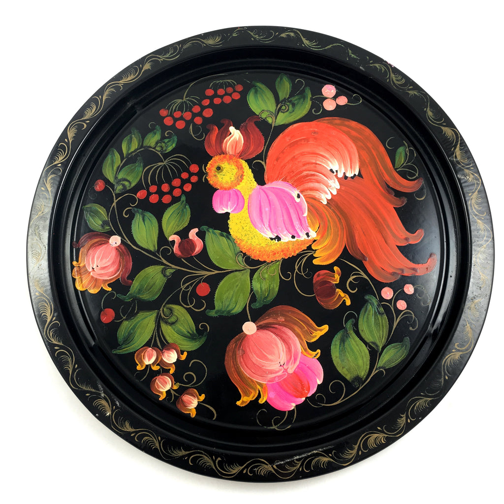 Toleware Hand Painted Tray