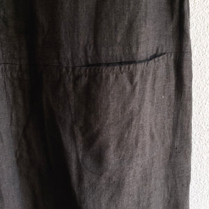 Black Linen Maxi Dress