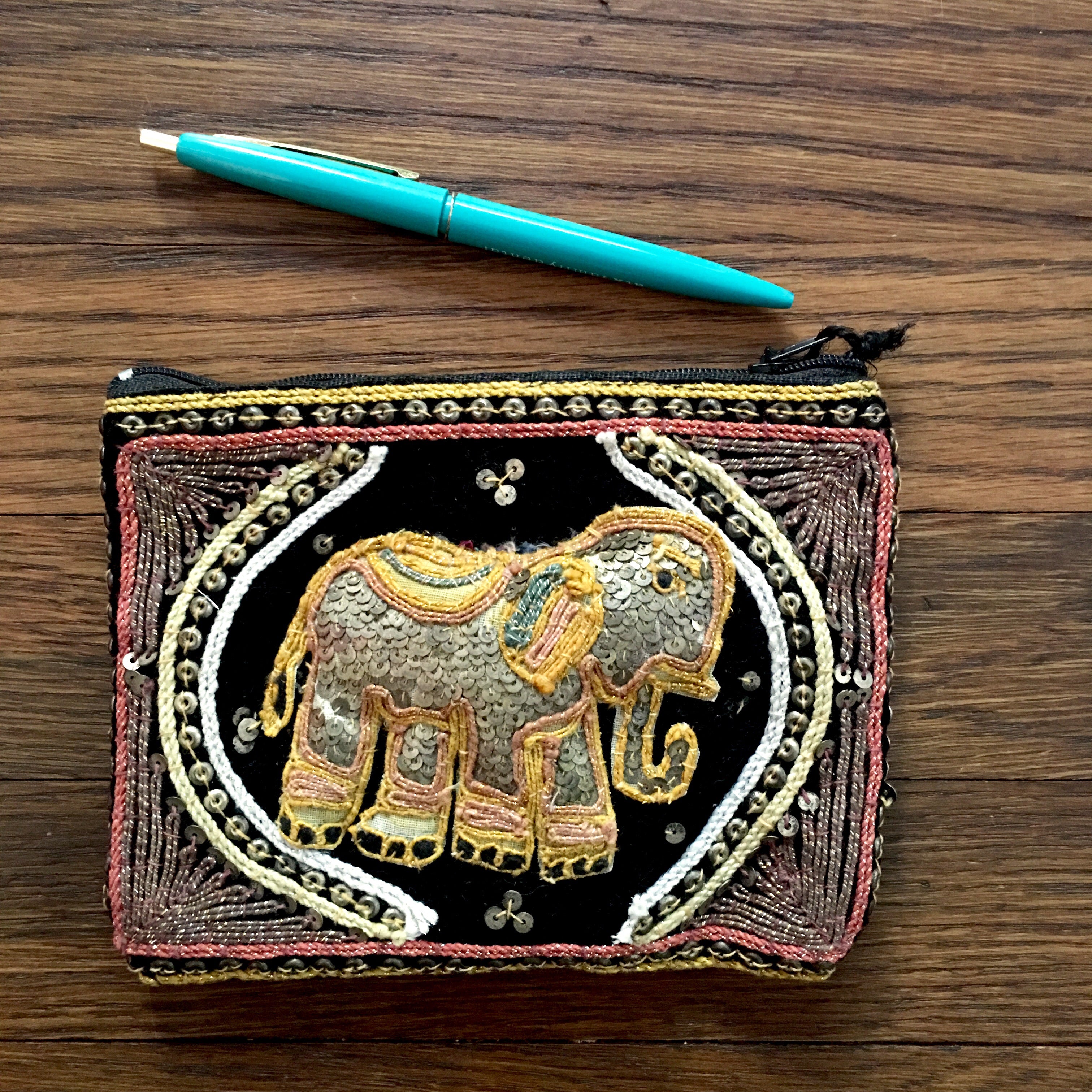Elephant Zip Bag