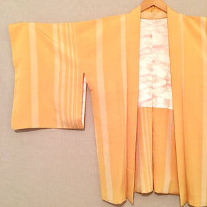 Silk Kimono Yellow Stipe