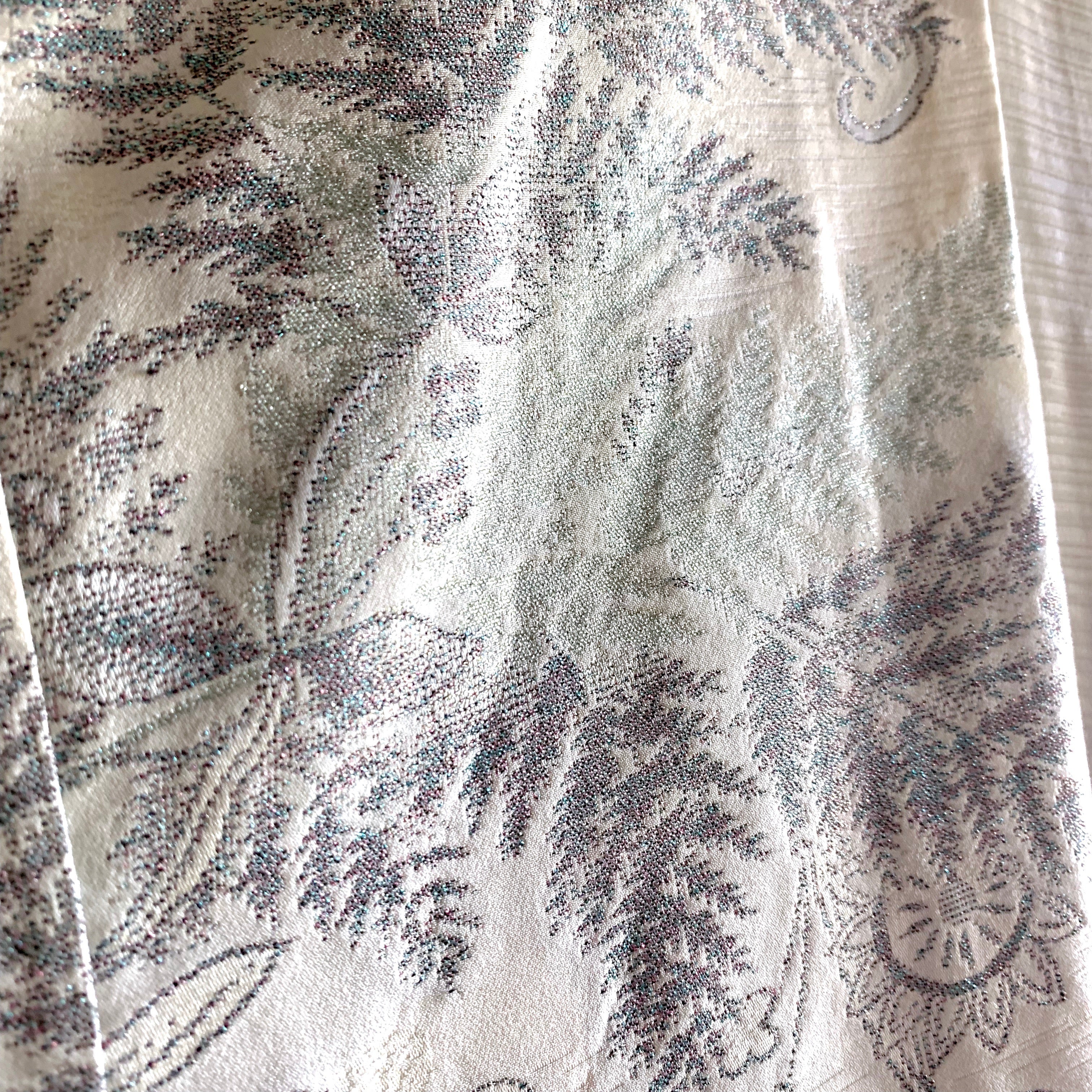 Silk Hawaiian Print Kimono Jacket