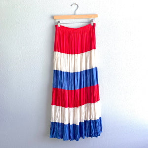 Red White + Blue Maxi Skirt